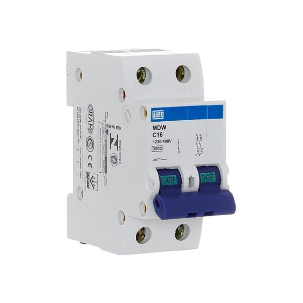 Disjuntor Bipolar WEG MDW-C16